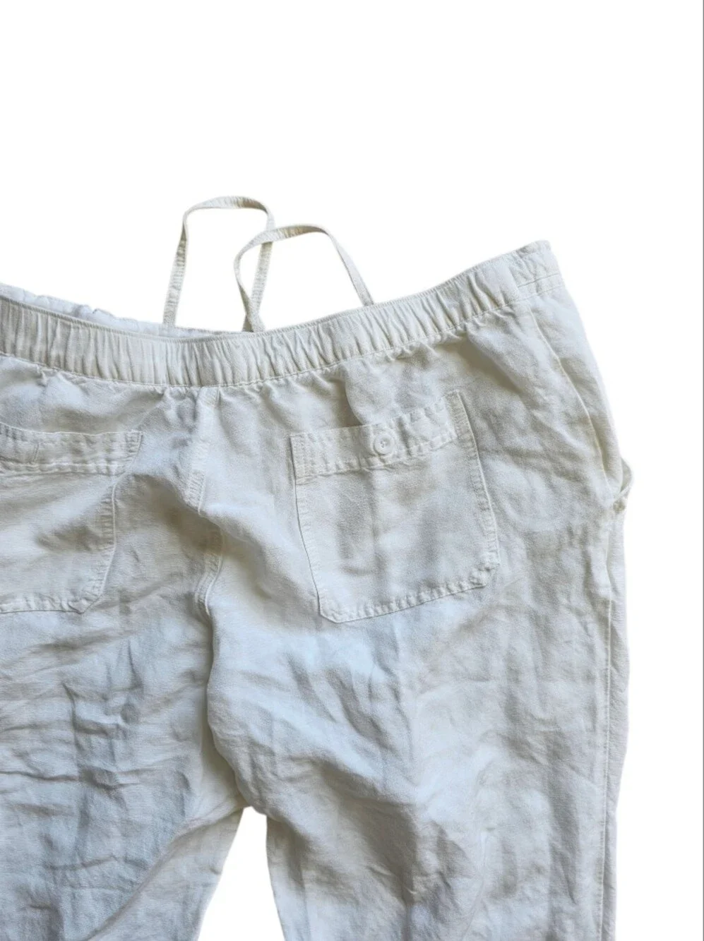 Cubavera Ivory Linen-Blend Pants Size XLarge
